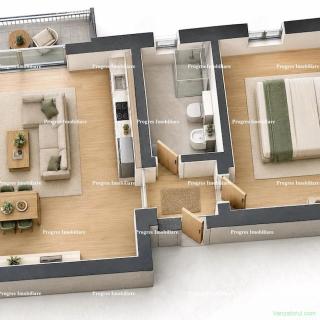 Ap.2 camere - 45mp - 78.000 Euro - bloc nou - parcare inclusa