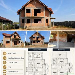 Casa parter si etaj la rosu ,Recas