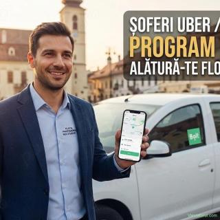 Șoferi UBER BOLT Sibiu Alătură-te Flotei Noastre! | Program Flexibil