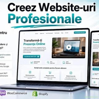 Creare Site Web care Aduce Clienți | Web Design | Magazin Online Shopify | Site Prezentare WordPress