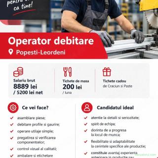 Angajam Operator Debitare