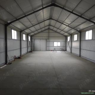 Hală metalică industrială NOUĂ, vânzare sau închiriere cu destinație producție și depozit