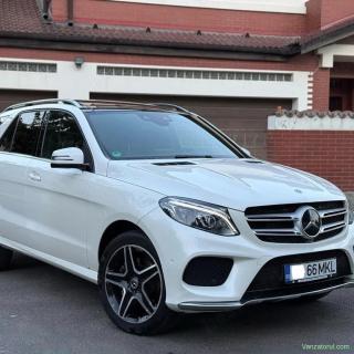 Mercedes Benz GLE 350cdi AMG Alb Perlat 9GTronic Euro6 258cp Plafon Panoramic Distronic Lane Asist