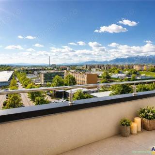 Pe 2 niveluri, Penthouse modern la bulevard, parcare, boxa, Tractorul Nou, Brasov