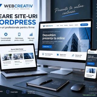 Creare site WordPress profesional pentru firme Web Design, SEO și administrare