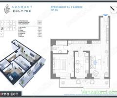 ADAMANT ECLYPSE, 2 camere decomandat, TIP 2G, 69.9mp