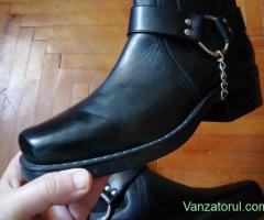 Cizme și bocate, botine Harley din piele naturală 100%