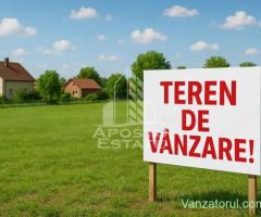 Teren de vanzare, 906 mp, Utvin, Timis