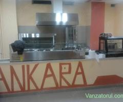 Vand hota profesionala inox, vitrina calda, cuptor pizza electric