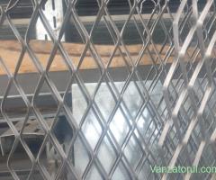 Tabla expandata de otel, otel zincat, aluminiu, inox, alama sau cupru