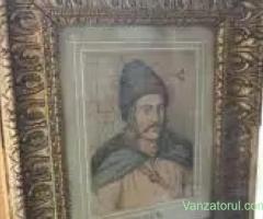 PORTRET RAR 1887 HOREA 1784 Ludovic Bassarab (1866-1933) - 33 27cm
