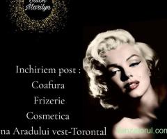 Inchiriem post Coafura ,Frizerie, Cosmetica