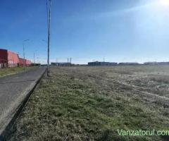 Teren intravilan industrial 9.972 mp; toate utilitățile, front stradal generos, Arad Industriala Sud
