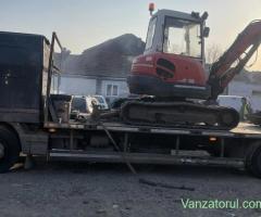 Transport autovehicule,utilaje in tara cu platforme si trailer auto.Vehiculele sunt in Deva si Cluj.